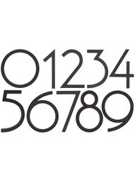 Avalon House Numbers - 4 1/2" Height